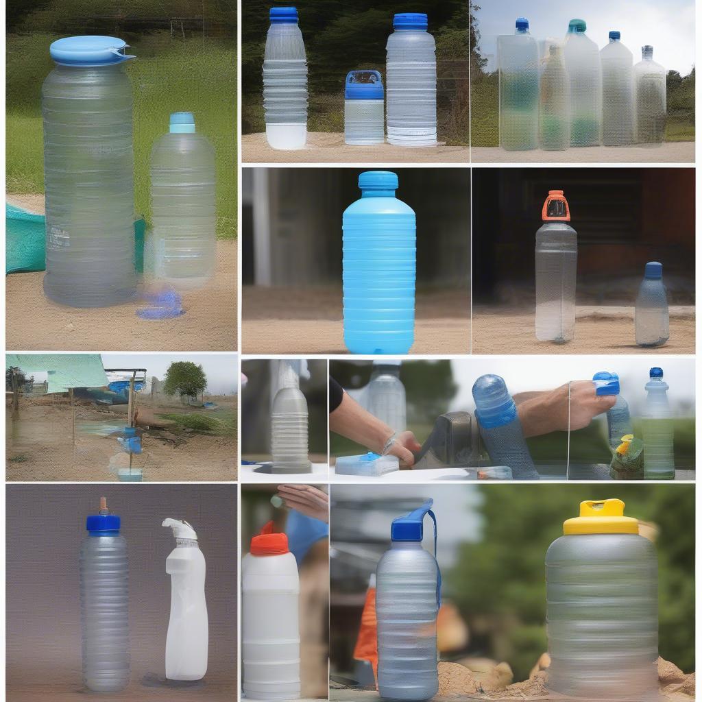 Diverse applications of large plastic water bottles