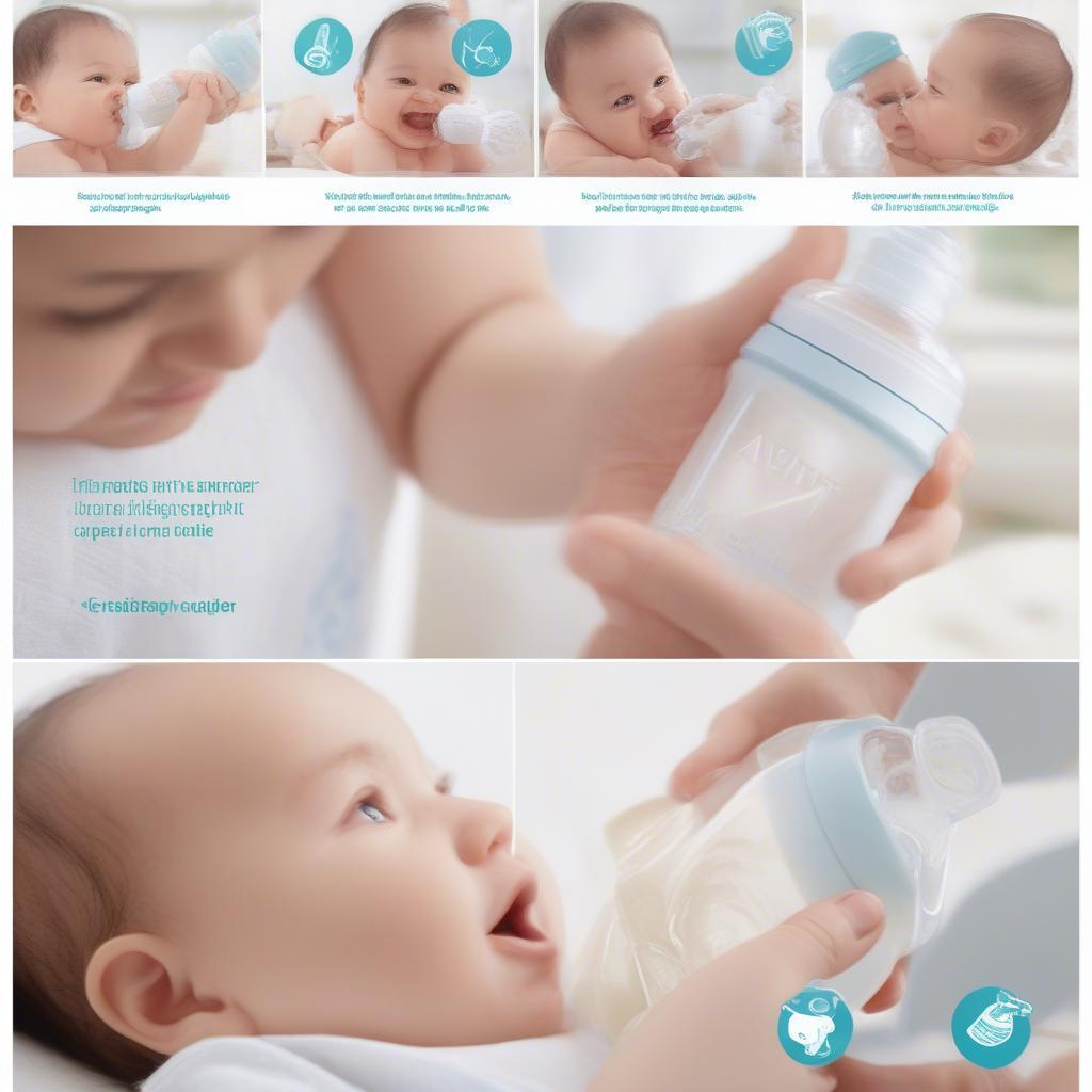 Bình sữa Avent nhựa PP 240ml: Vệ sinh và tiệt trùng