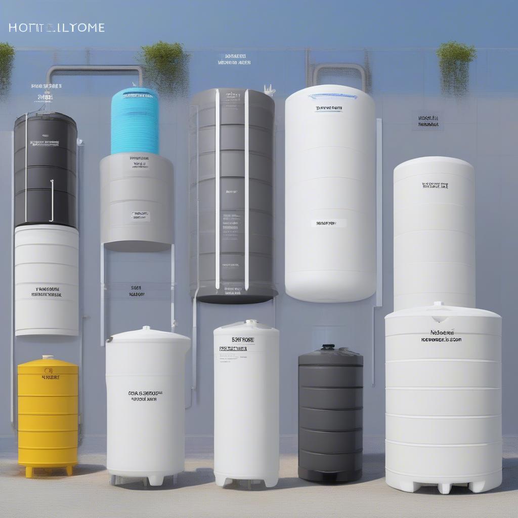 Types of 200l Plastic Water Tanks