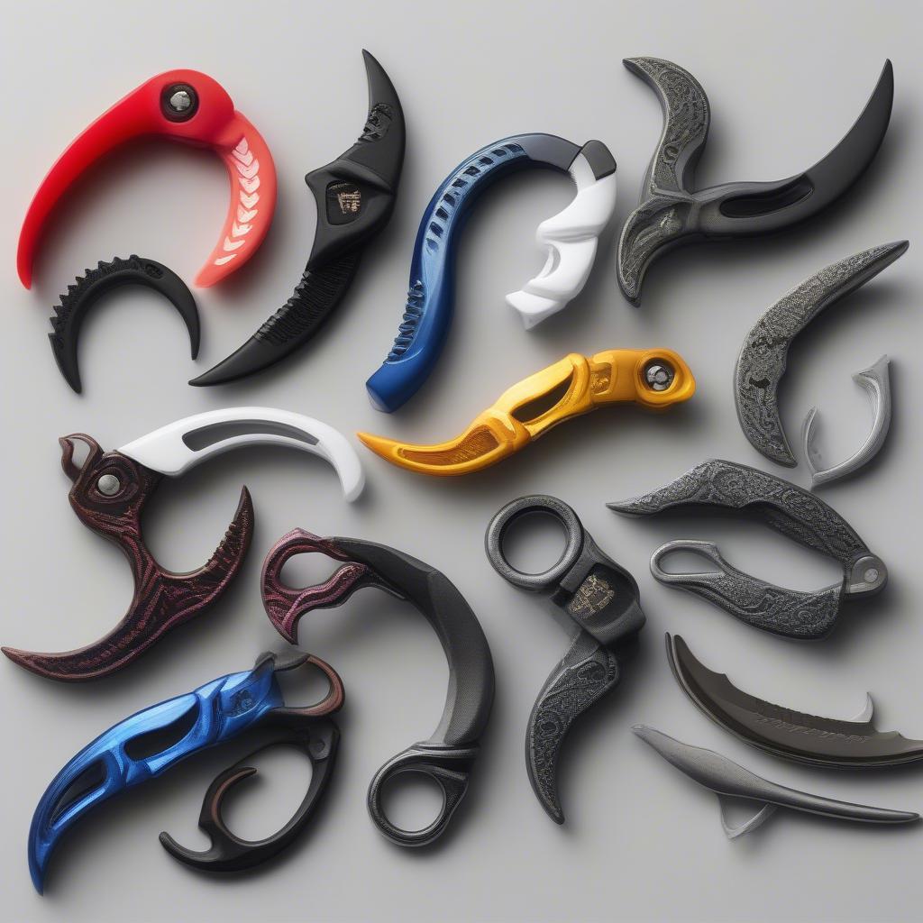 Các loại karambit nhựa