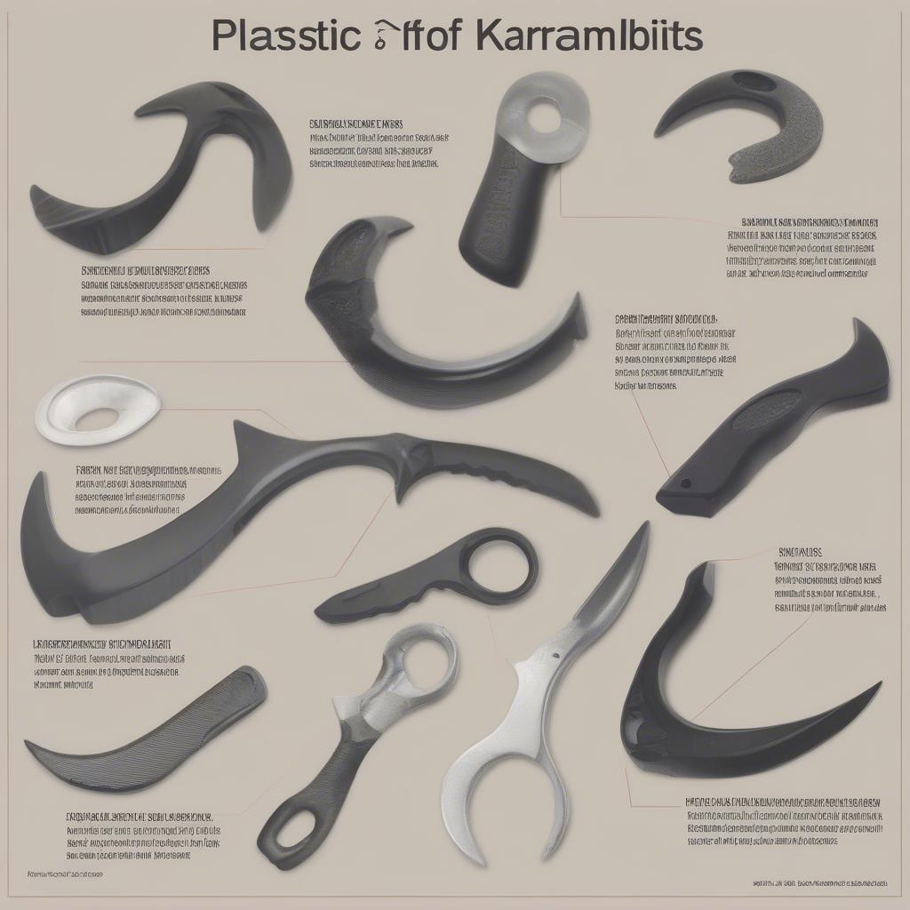 Karambit nhựa và chất liệu