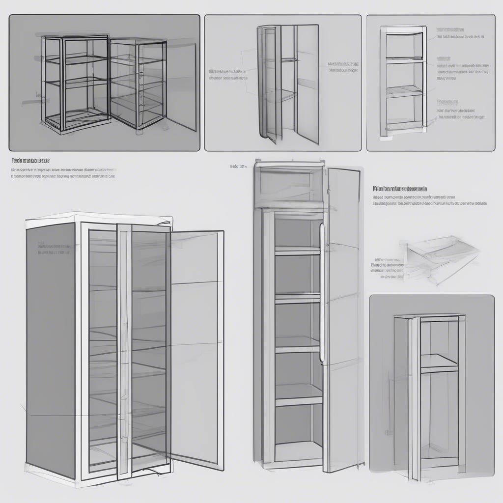 Các bước lắp ghép tủ nhựa 5 tầng