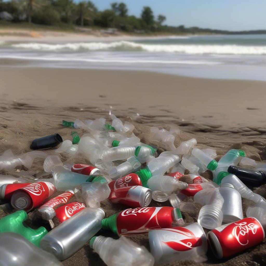 Rác Thải Chai Nhựa Coca-Cola