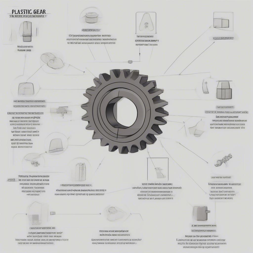 Thông số bánh răng nhựa: Mô tả chi tiết các thông số quan trọng của bánh răng nhựa, bao gồm module, số răng, đường kính, góc áp lực và vật liệu.