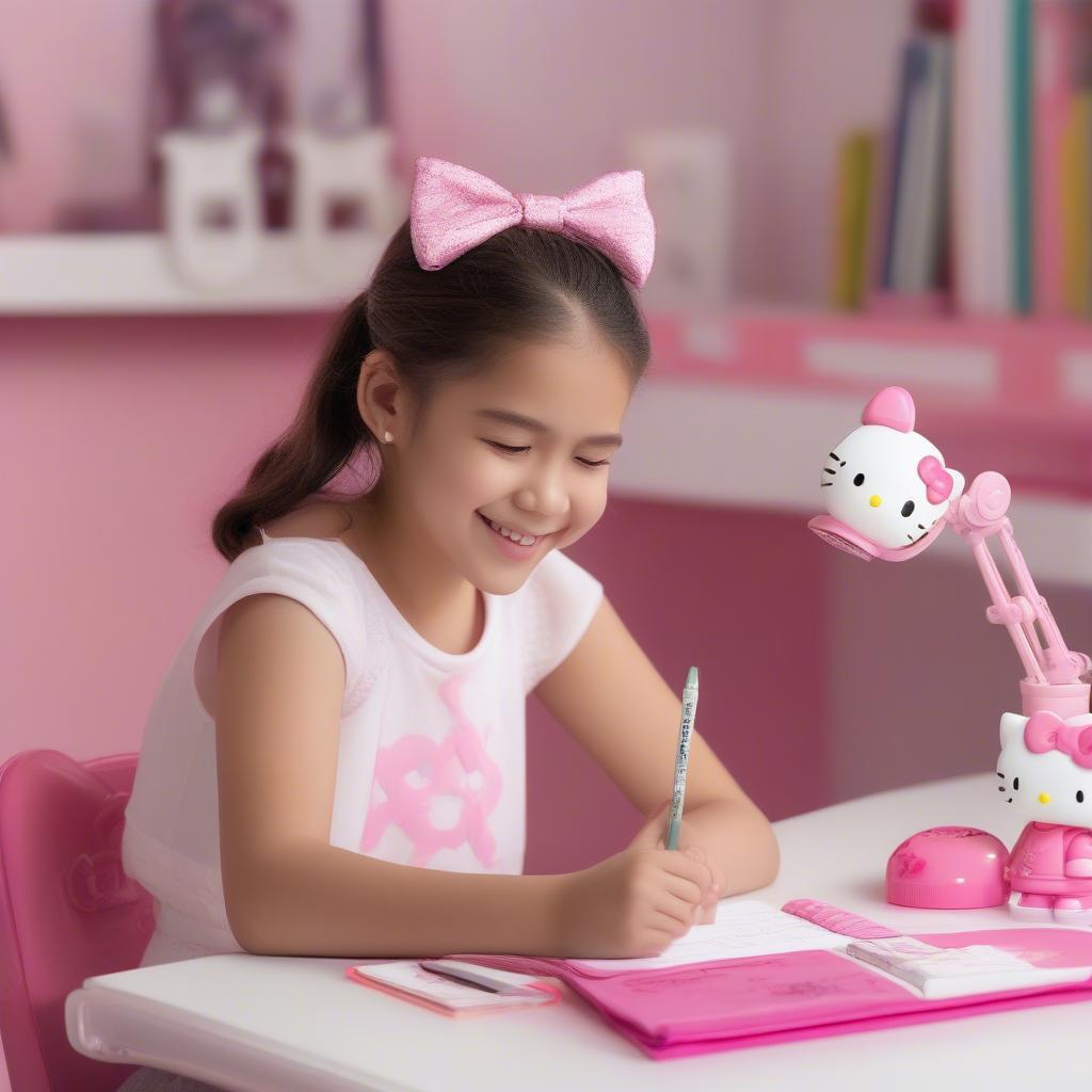 Bàn học Hello Kitty món quà ý nghĩa