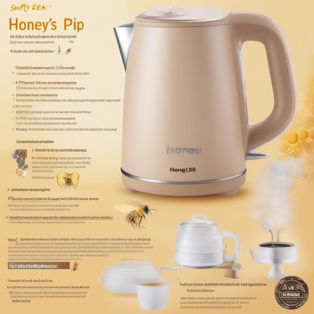 Bình đun siêu tốc nhựa Honey's HO-EK15P183: An toàn khi sử dụng