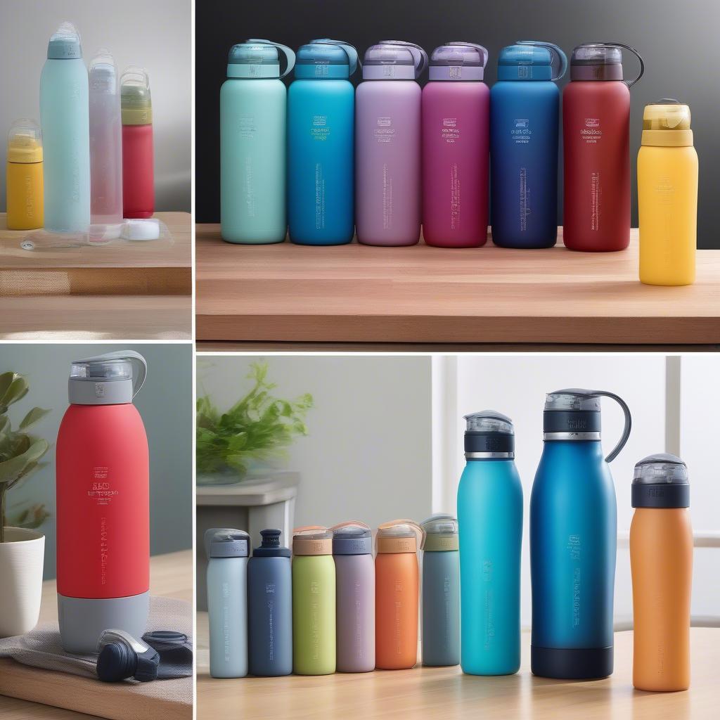 Bình nước nhựa Lock&Lock Water Bottle Aqua đa dạng màu sắc