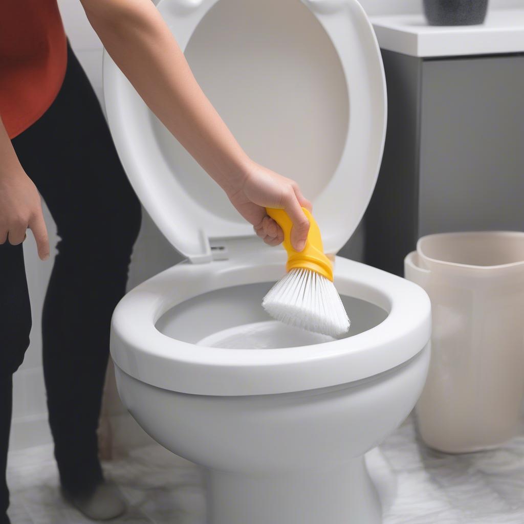 Bộ bàn chải nhựa toilet và sự tiện lợi