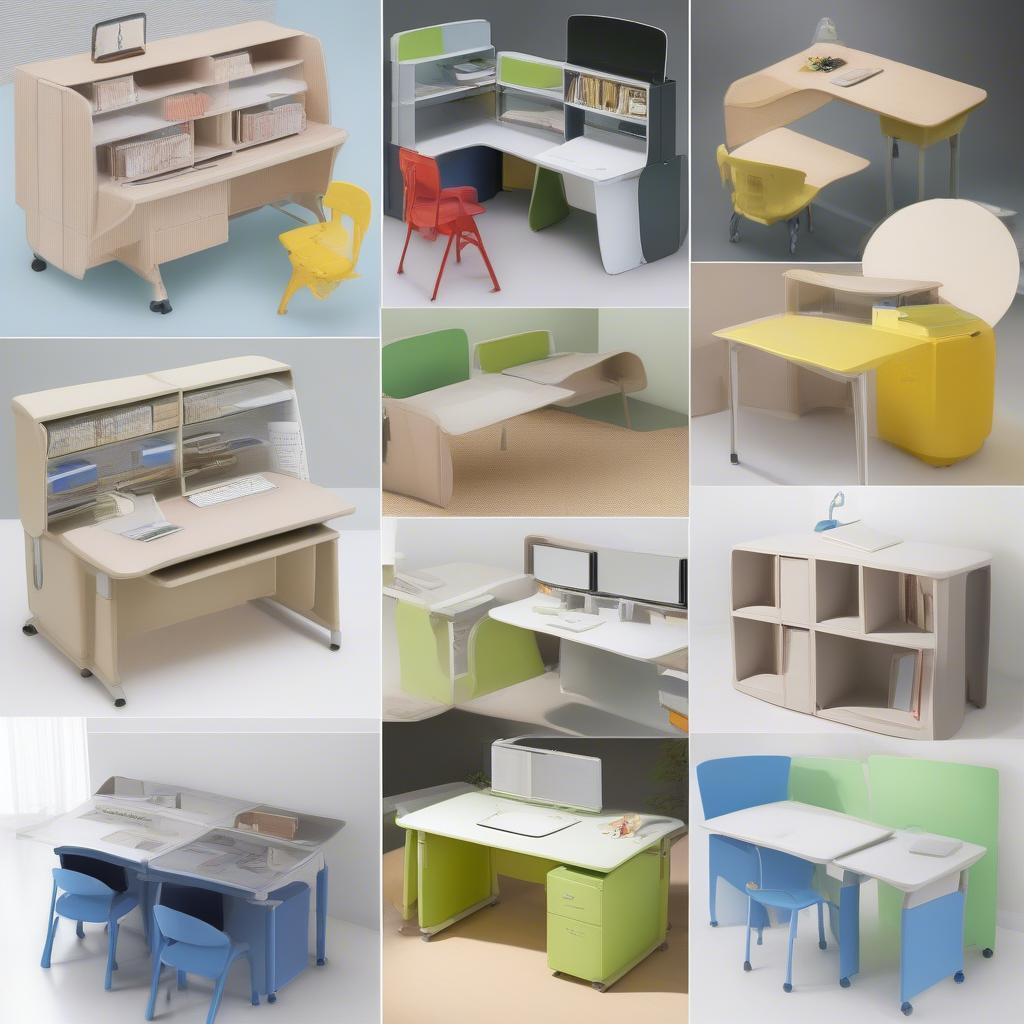 Popular Types of Taiwanese Plastic Study Desks