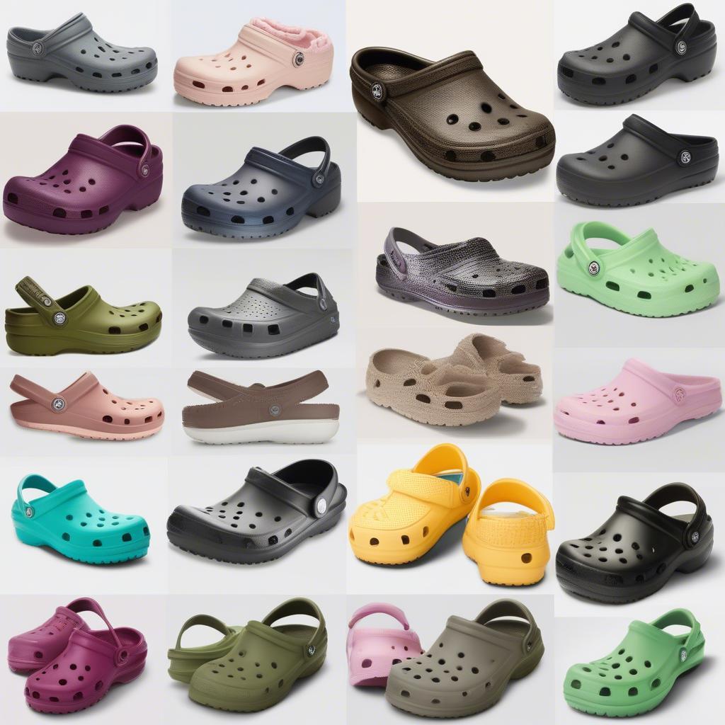 Các loại giày nhựa Crocs phổ biến