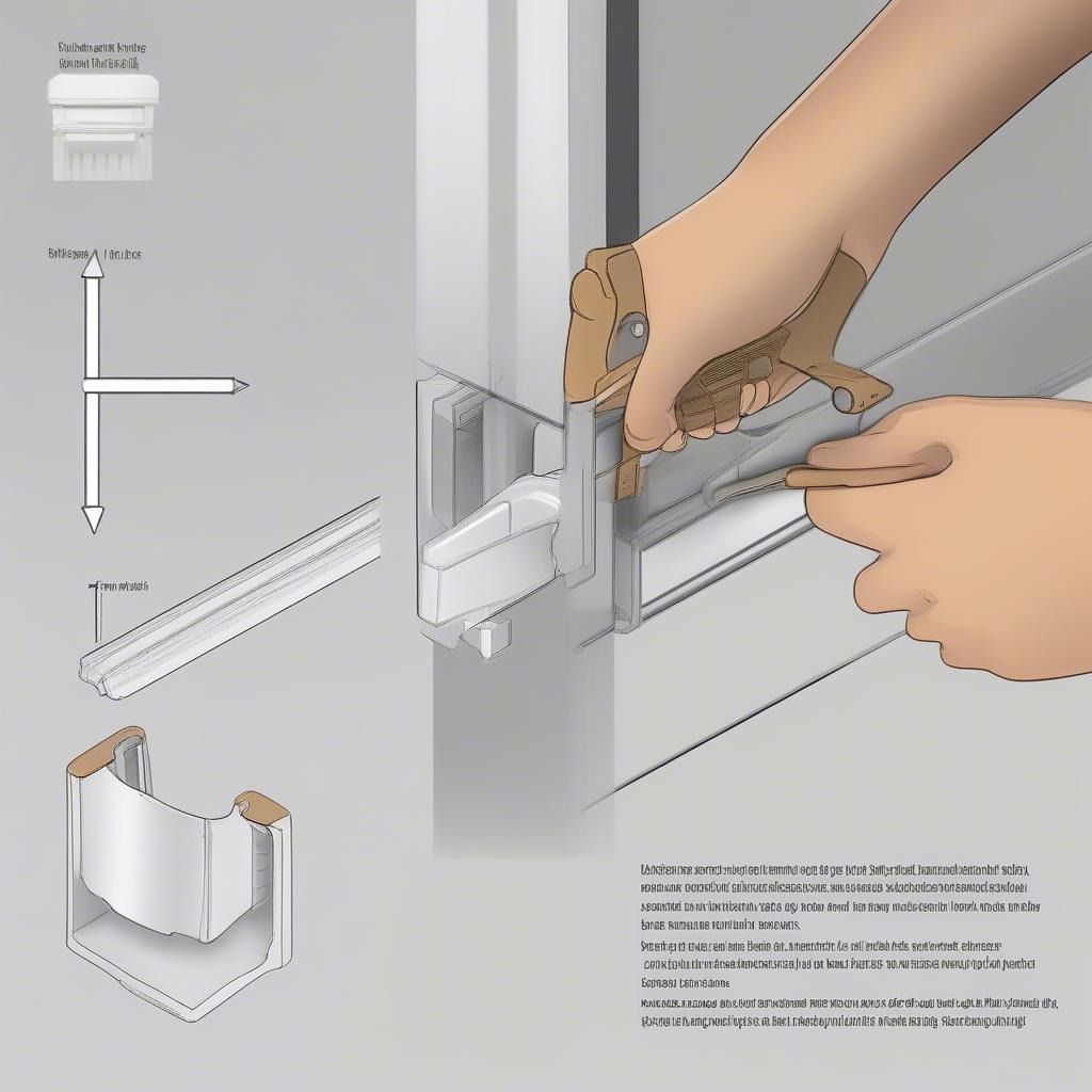 Cách lắp đặt bát treo rèm nhựa PVC