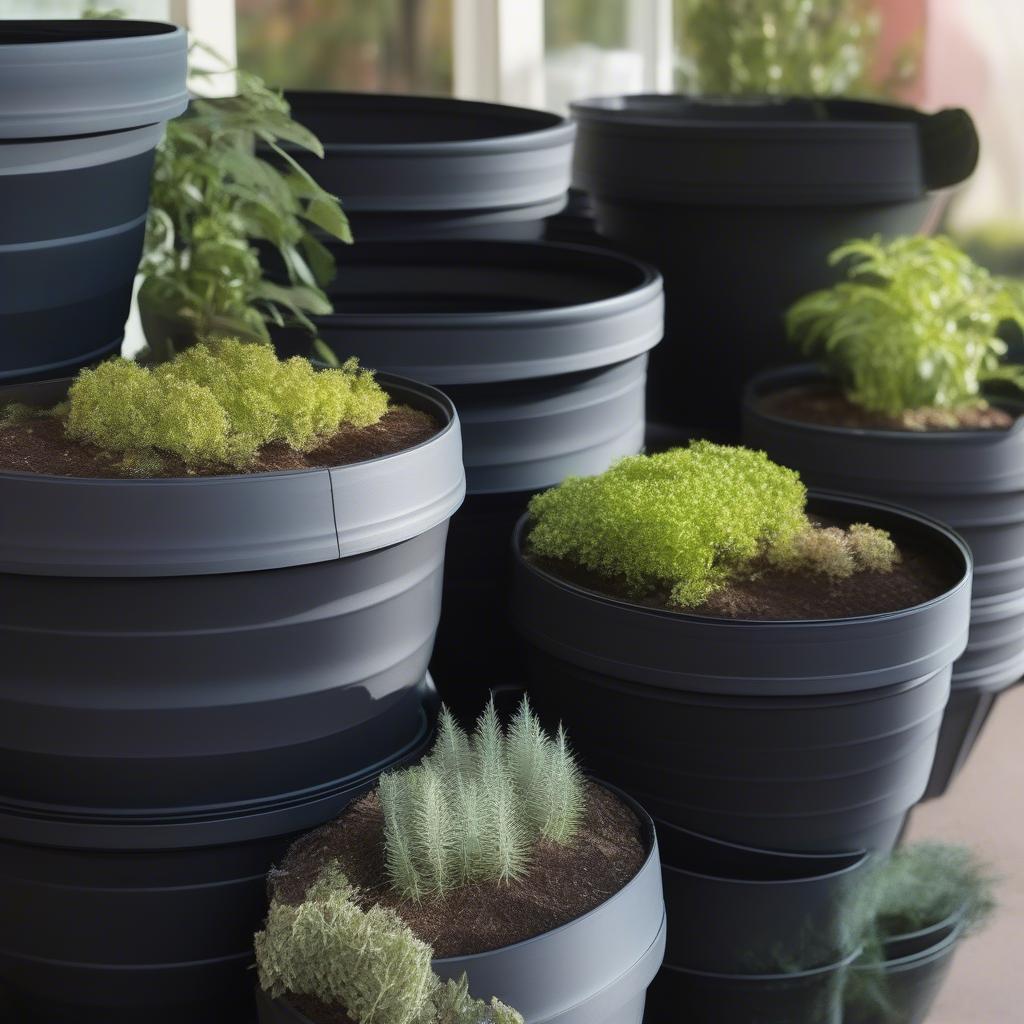 Lightweight and Affordable Plastic Pots