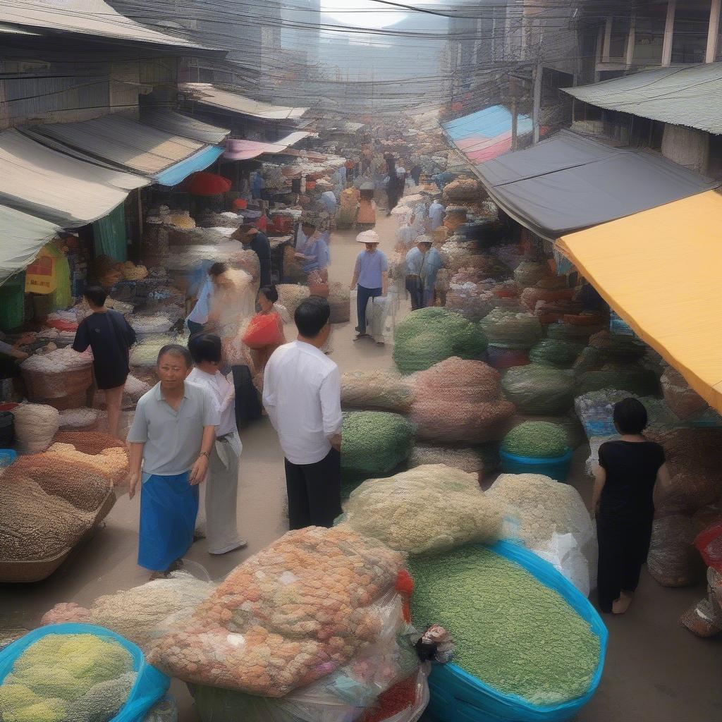 Chợ Kim Biên - Nguồn cung cấp nhựa nguyên liệu