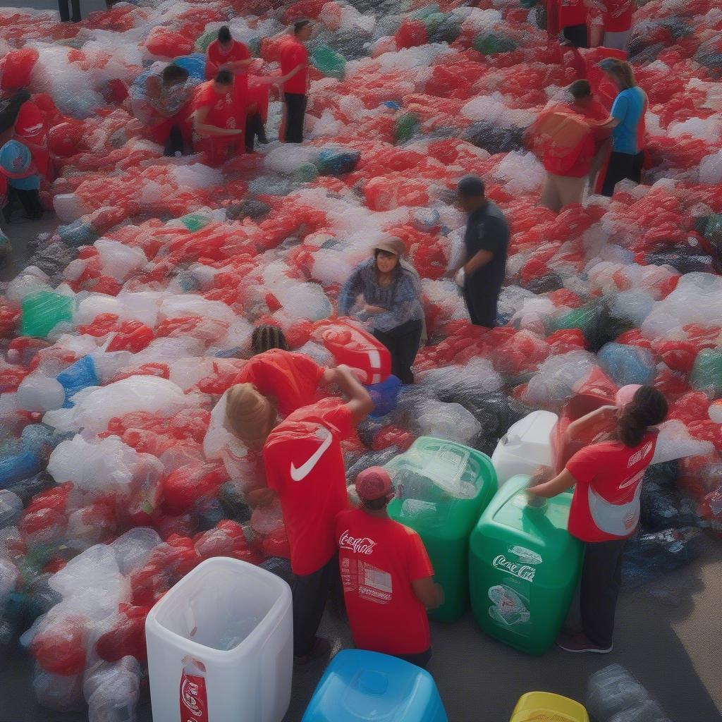 Coca-Cola thu gom rác thải nhựa