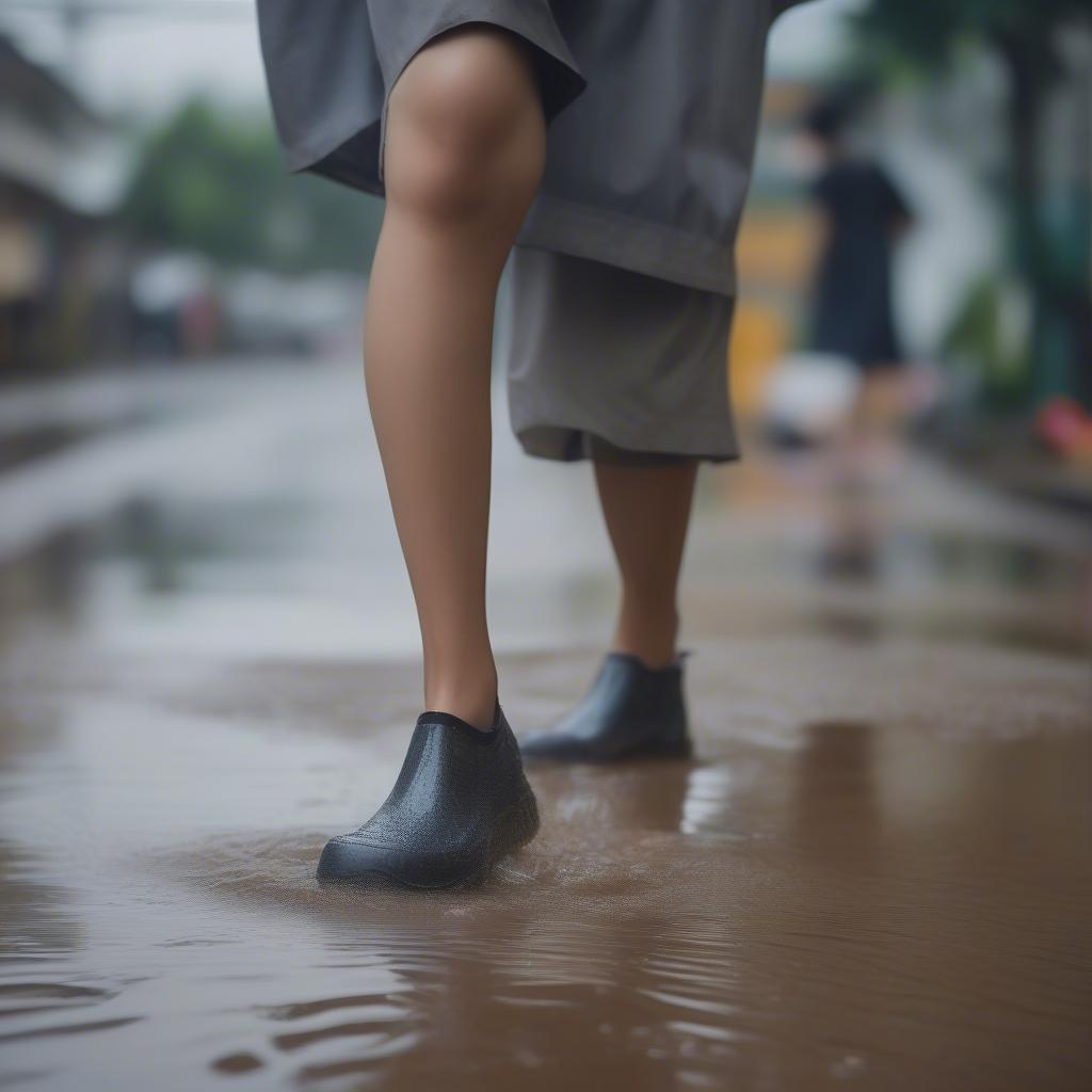 Giày nhựa dẻo Thái Lan, lựa chọn hoàn hảo cho mùa mưa