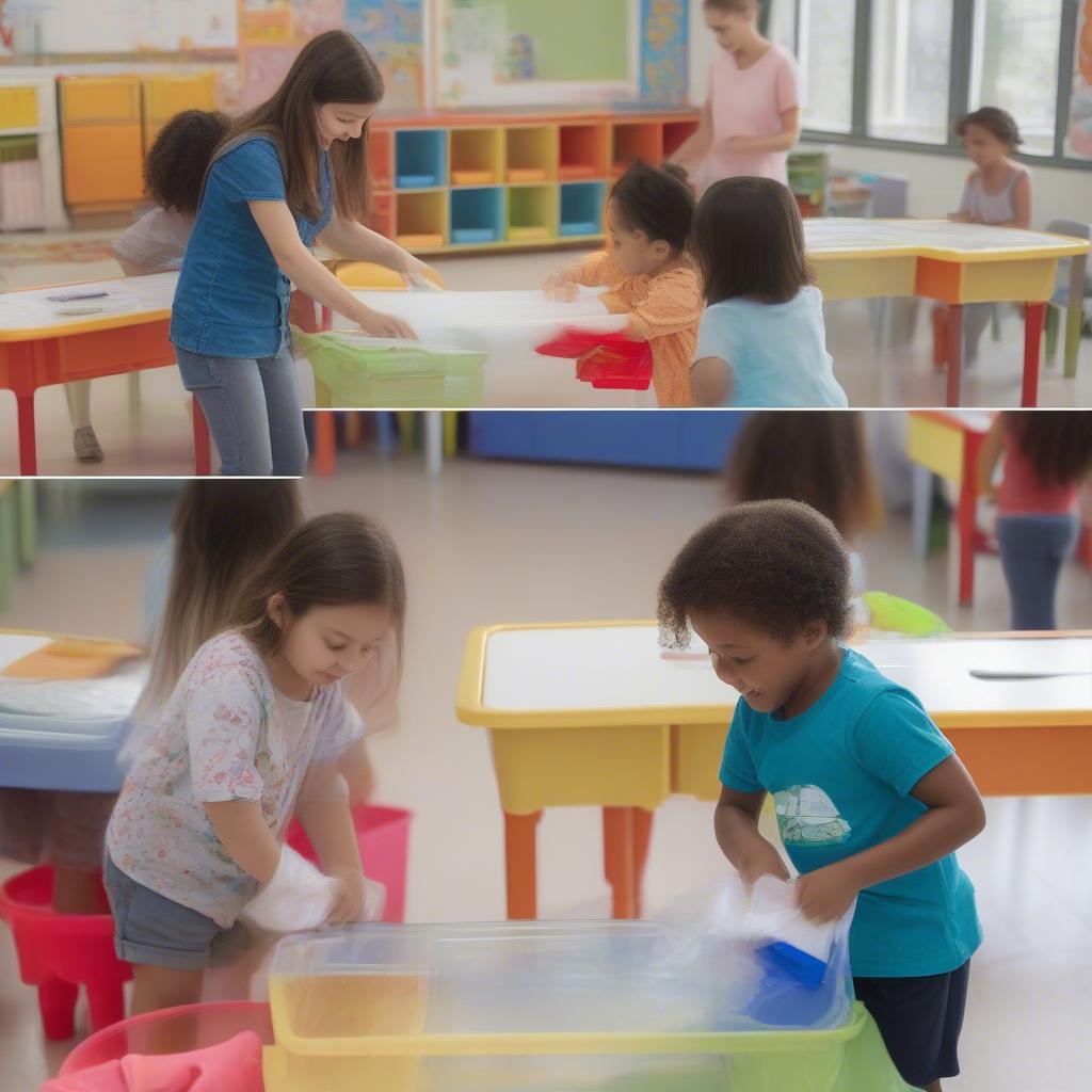 Benefits of using imported plastic tables in kindergarten