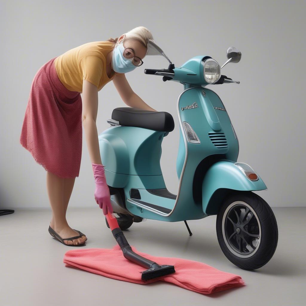 Vỏ nhựa xe máy điện Vespa: Bảo quản